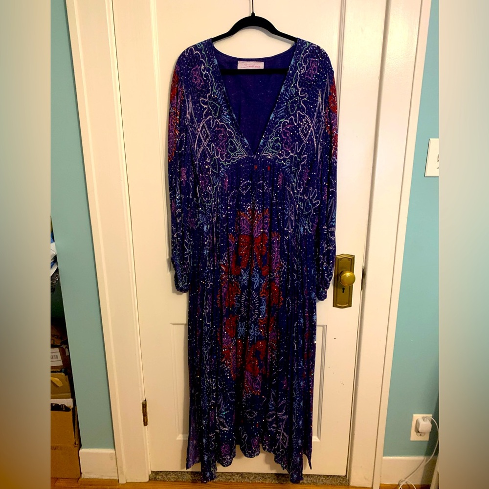 Sundress brand Bohemian Long Sleeve Maxi Dress, Women’s XL/XXL